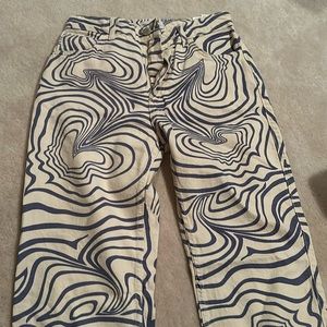 Never worn Zara straight fit spiral jeans